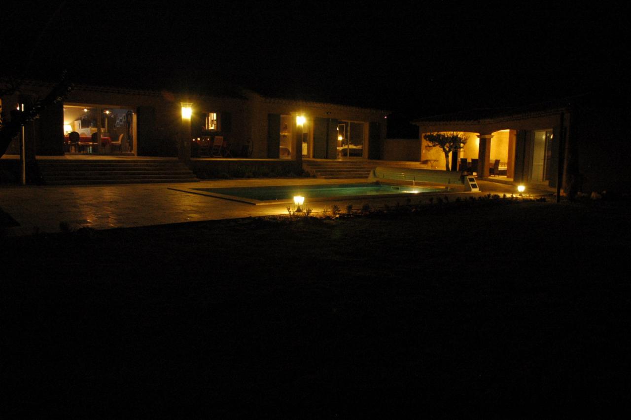 La villa by night