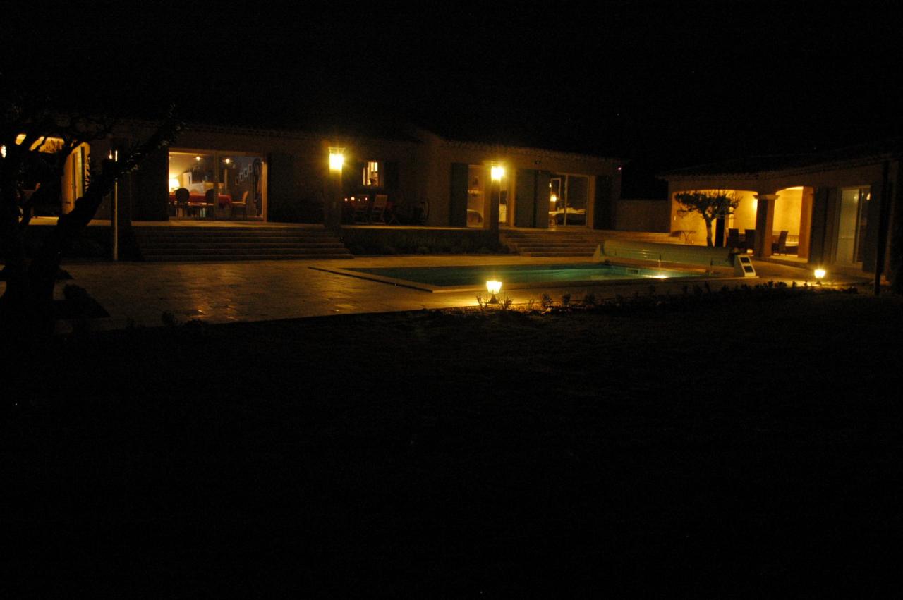 La villa by night