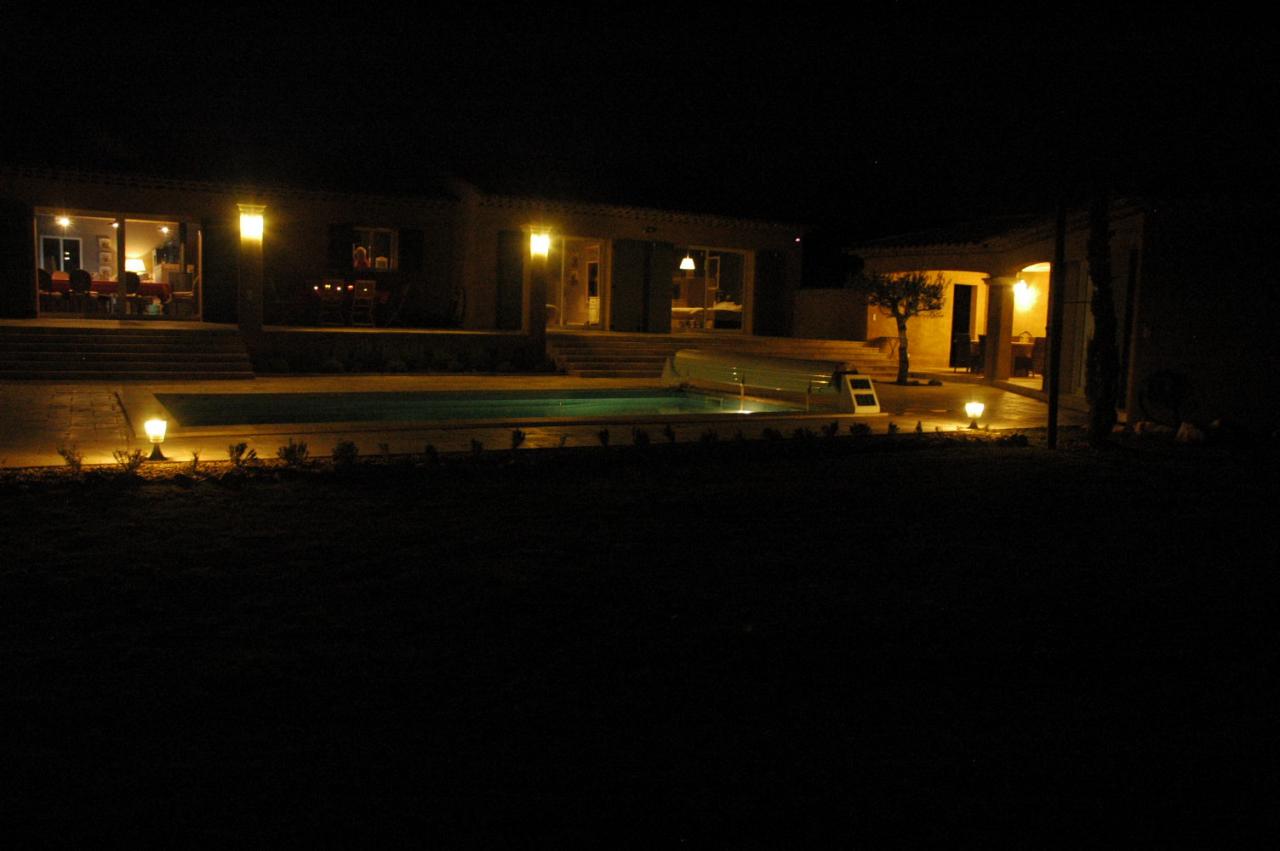 La villa by night