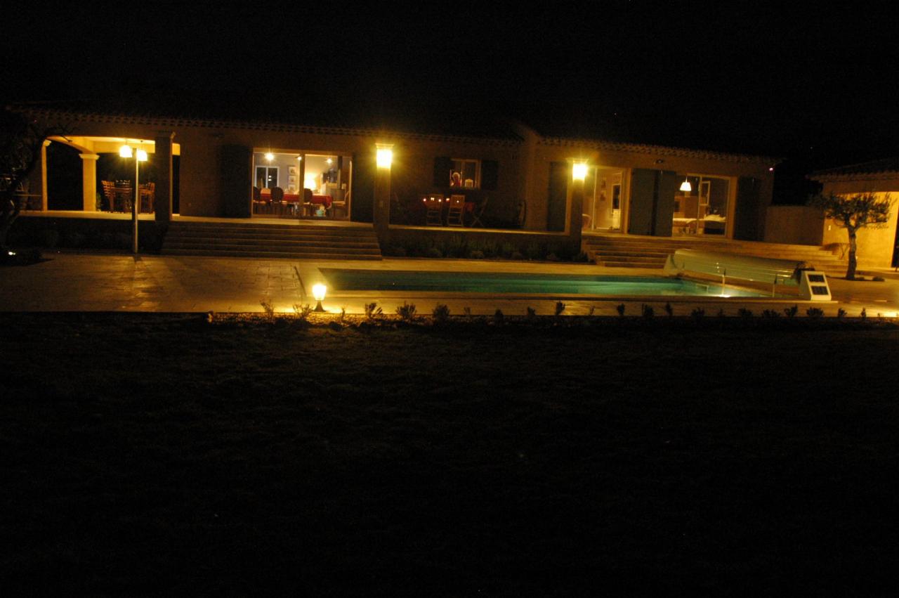 La villa by night